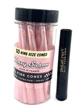 Cones pré-laminados Blazy Susan King Size Pink 50 cones+tubo Cones pré-laminados Blazy Susan King Size Pink 50 cones+tubo