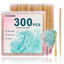 Cones pré-laminados CHICONE Natural Slow Burning, pacote com 300