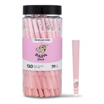 Cones pré-laminados Papa Jim's Pink 70 mm 120 cones e acessórios