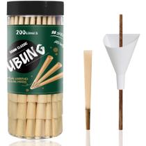 Cones pré-laminados UBUNG 98 mm, 200 unidades com funil de carregamento e barra de pressão
