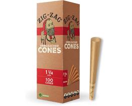 Cones pré-laminados ZIG-ZAG tamanho 1 1/4 não branqueados (pacote com 100)