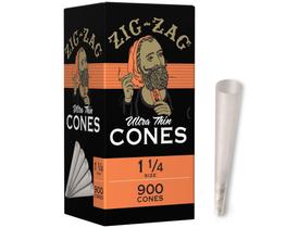 Cones pré-laminados ZIG-ZAG, tamanho 1 1/4, ultrafinos, pacote com 900
