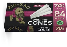 Cones pré-laminados ZIG-ZAG Ultra Thin 70 mm, caixa de 24 unidades