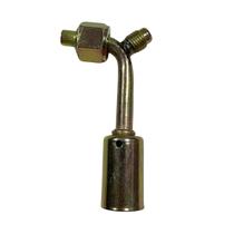 Conexão 90º Graus Oring Fêmea 6mm C/ Ventil R12 Aço C/ Clip