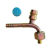 Conexão 90º Graus Oring Fêmea 6mm Com Ventil R134a Aço