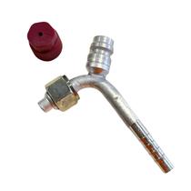 Conexão 90º Graus Oring Fêmea 8mm Com Ventil R134 Alumínio