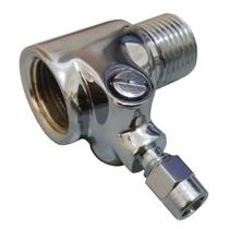 Conexão Adaptador 1/2" P/ Torneira Filtro de Água Bebedouro Mangueira 3/8" Com Registro