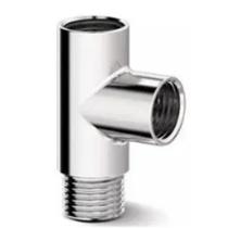 Conexão Adaptador Junção União T Metal Cromado Rosca 1/2