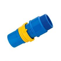 Conexão Adaptador Macho Engate Roscável 3 Pol. Azul Pvc Conexão Adaptador Macho Engate Roscável 3 Pol. Azul Pvc