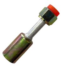 Conexão Ar Cond Reta Oring Fêmea 6mm Alumínio Com Clip