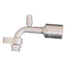 Conexão Block Fitting 90º 10mm Aluminio C/ Engate R134a Compressor