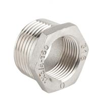 Conexão Bucha De Redução 1/2 Para 1/4 Rosca Bsp Inox