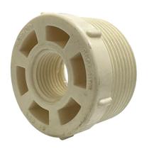 Conexão Bucha de Redução PVC Branco 1.1/2" X 1/2" Rosca/Rosca - Krona Conexão Bucha de Redução PVC Branco 1.1/2" X 1/2" Rosca/Rosca - Krona