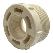 Conexão Bucha de Redução PVC Branco 1.1/2" X 3/4" Rosca/Rosca - Krona Conexão Bucha de Redução PVC Branco 1.1/2" X 3/4" Rosca/Rosca - Krona