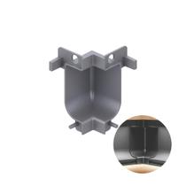 Conexão Canto Interno Cromo Acetinado Perfis Cava Led Pe-281 Conexão Canto Interno Cromo Acetinado Perfis Cava Led Pe-281