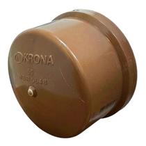 Conexao Caps Pvc Marrom Liso 60mm 2" - Krona Conexao Caps Pvc Marrom Liso 60mm 2" - Krona