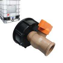Conexão Container Ibc 1000l Com Registro Esfera 3/4 Roscável