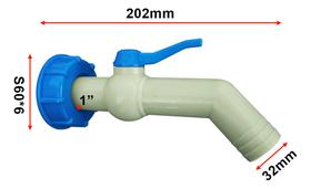 Conexão Container Ibc Com Registro E Saída Espigão De 1.1/4