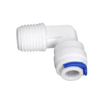 Conexao Cotovelo plástico para purificadores de agua IBBL, Europa e Top Life c/ engate rápido - Rosca 1/2 x Mangueira 1/4 Conexao Cotovelo plástico para purificadores de agua IBBL, Europa e Top Life c/ engate rápido - Rosca 1/2 x Mangueira 1/4