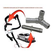 Conexao Da Mangueira De Saida Do Aquecedor ( Fusion 2013 A 2018 Ecoboost 2.0 Gasolina E 2.5 Flex ) - Peca Paralela - Codigo Sku: DG9Z18472VX