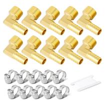 Conexão de redutor de farpas GASHER 1/2 NPT para mangueira de farpa 3/8 com braçadeiras