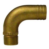 Conexão de tubo a mangueira Groco Bronze Full Flow 90 Cotovelo