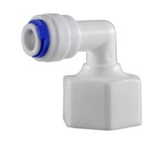 Conexão em L Rosca Fêmea 1/2 para Mangueira 1/4 Conexão em L Rosca Fêmea 1/2 para Mangueira 1/4