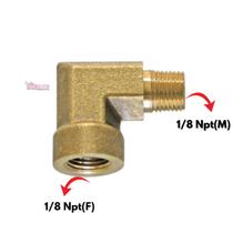 Conexão Em Latão Cotovelo Joelho Curva 1/8 Rosca Npt Para Agua e Gás