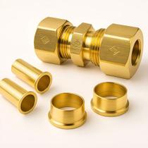 Conexão Emenda União 6mm Tubo Nylon Cobre Cano Freio Pneumat Conexão Emenda União 6mm Tubo Nylon Cobre Cano Freio Pneumat