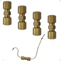 Conexão Emenda União Tubo Cano Freio 3/16 Vw Ford Gm Fia 4pç Conexão Emenda União Tubo Cano Freio 3/16 Vw Ford Gm Fia 4pç