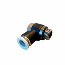 Conexão Engate Rápido Pneumática Reduzida em "L" Giratória 8mm x 1/4" pol.- Werk Schott