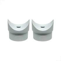 Conexao Fixa Base Guarda Corpo 2 Polegadas Branco 2Uni