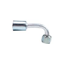 Conexão Flare 90º Fêmea 10mm Aluminio C/Clip