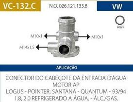 Conexão mangueira inf/sup. radiador logus motor ap 93 a 94 Conexão mangueira inf/sup. radiador logus motor ap 93 a 94