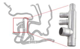 Conexão Mangueira Radiador Duster 2.0 16v F4r 215012744r