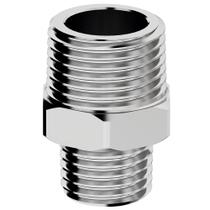 Conexão Niple Duplo Redução Metal 1/2 X 3/8 Censi 85006 Conexão Niple Duplo Redução Metal 1/2 X 3/8 Censi 85006