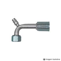 Conexao Oring 90º 10mm C/valv. R134a