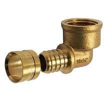 Conexão Pex em L Emmeti 16x1/2" Latão - P28291860 Conexão Pex em L Emmeti 16x1/2" Latão - P28291860