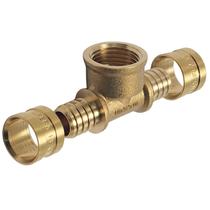 Conexão Pex em T Emmeti 16x1/2"x16 Latão - P28291400 Conexão Pex em T Emmeti 16x1/2"x16 Latão - P28291400