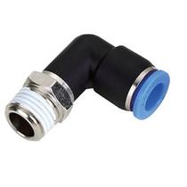 Conexão Pneumática Cotovelo Macho 1/4 Npt X 8mm Tubo - 4 Pçs Conexão Pneumática Cotovelo Macho 1/4 Npt X 8mm Tubo - 4 Pçs