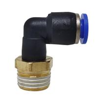 Conexão Pneumática do Engate Rápido Cotovelo 6mm X 1/4''