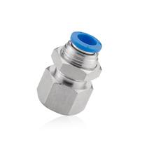 Conexão Pneumática Rápida Pmf União Para Painel Fêmea de 08 Mm X 1/4" Pol Bsp