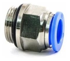 Conexão Pneumática Reta Macho Rosca 1/2 Bsp X Tubo 06 Mm - Mecapar