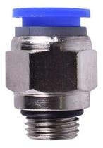 Conexão Pneumática Reta Macho Rosca 3/8 Bsp X Tubo 10 Mm - Mecapar