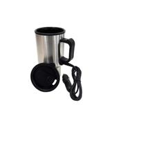 Conexão portátil de caneca térmica de 12V para aço inoxidável de carro