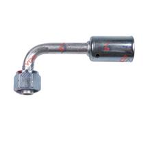 Conexão Radial 90º Fêmea 06mm Alumínio c/Clip R134a (450156)