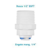 Conexão Reta Rosca 1/2 Engate Rápido Mangueiras de 1/4