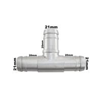 Conexão T Alumínio Mangueira Adaptação 3/4 19mm Universal Conexão T Alumínio Mangueira Adaptação 3/4 19mm Universal