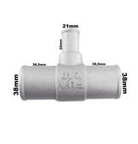 Conexão T Aluminio Redução 35x20x35mm Adaptação Universal Conexão T Aluminio Redução 35x20x35mm Adaptação Universal