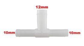 Conexão Tee Quick Universal 10mm X 12mm Plástico
